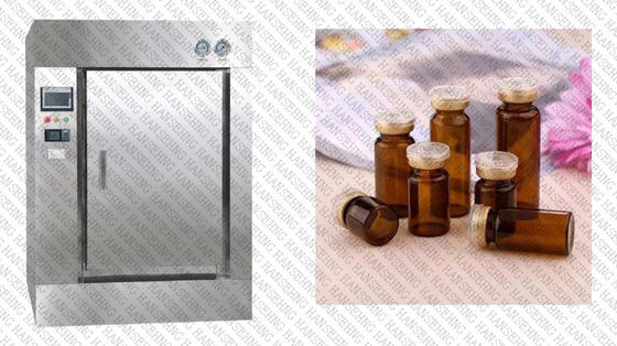 ガラスびんのための薬剤の蒸気の漏れ試験の滅菌装置